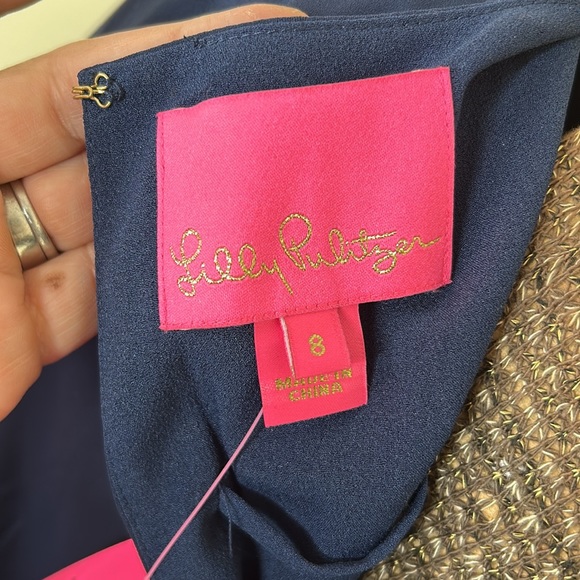 Lilly Pulitzer Lorella Stretch Dress in True Navy - Picture 6 of 10